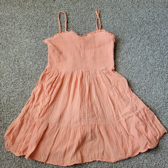 Anthropologie Flowy Coral Womens Blouse Top Size Medium - Picture 8 of 16